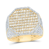 2 1/3CTW-DIA NK OCTAGON MENS RING